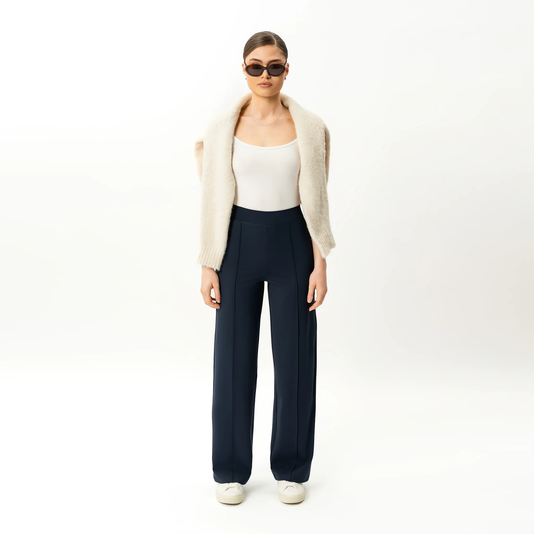 Asana Relaxed Front Crease Trouser - Image 2