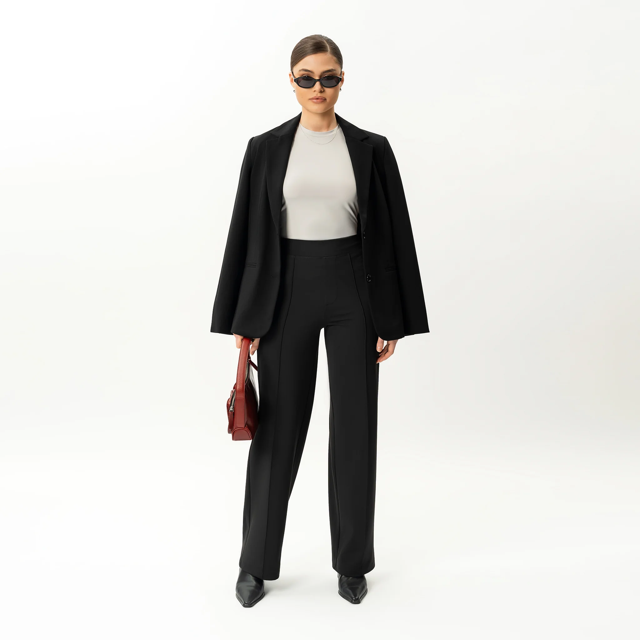 Asana Relaxed Front Crease Trouser - Image 2