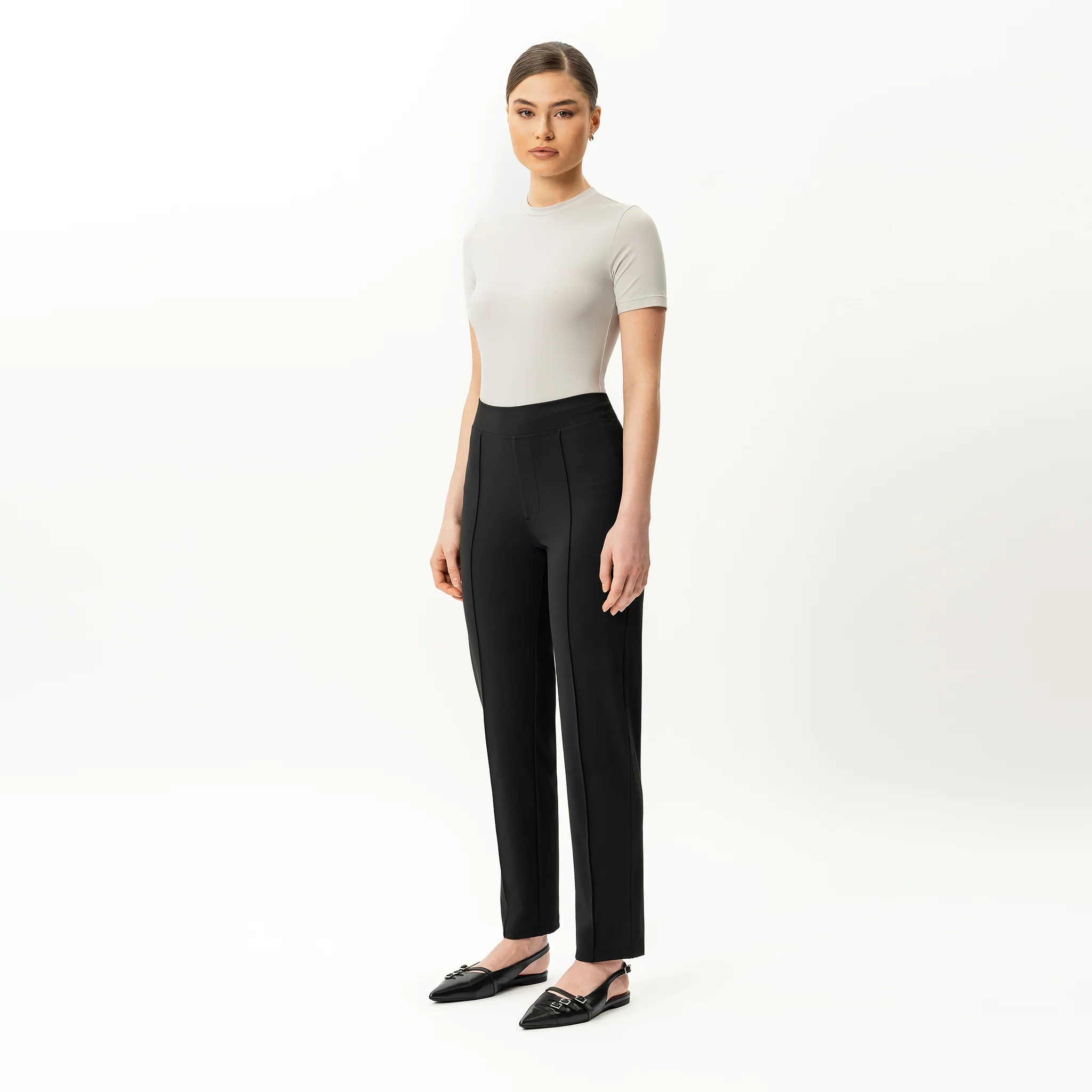 Asana Slim Front Crease Trouser - Image 4