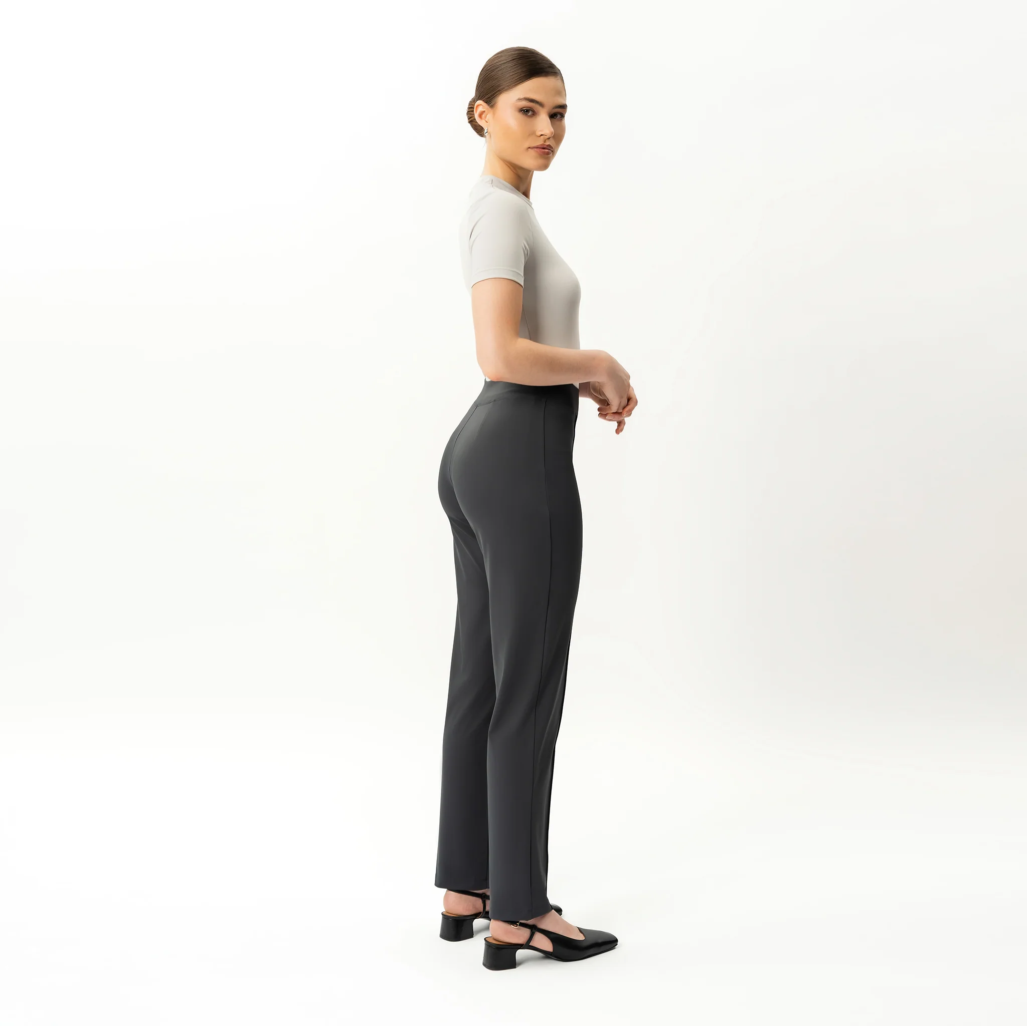 Asana Slim Front Crease Trouser - Image 3