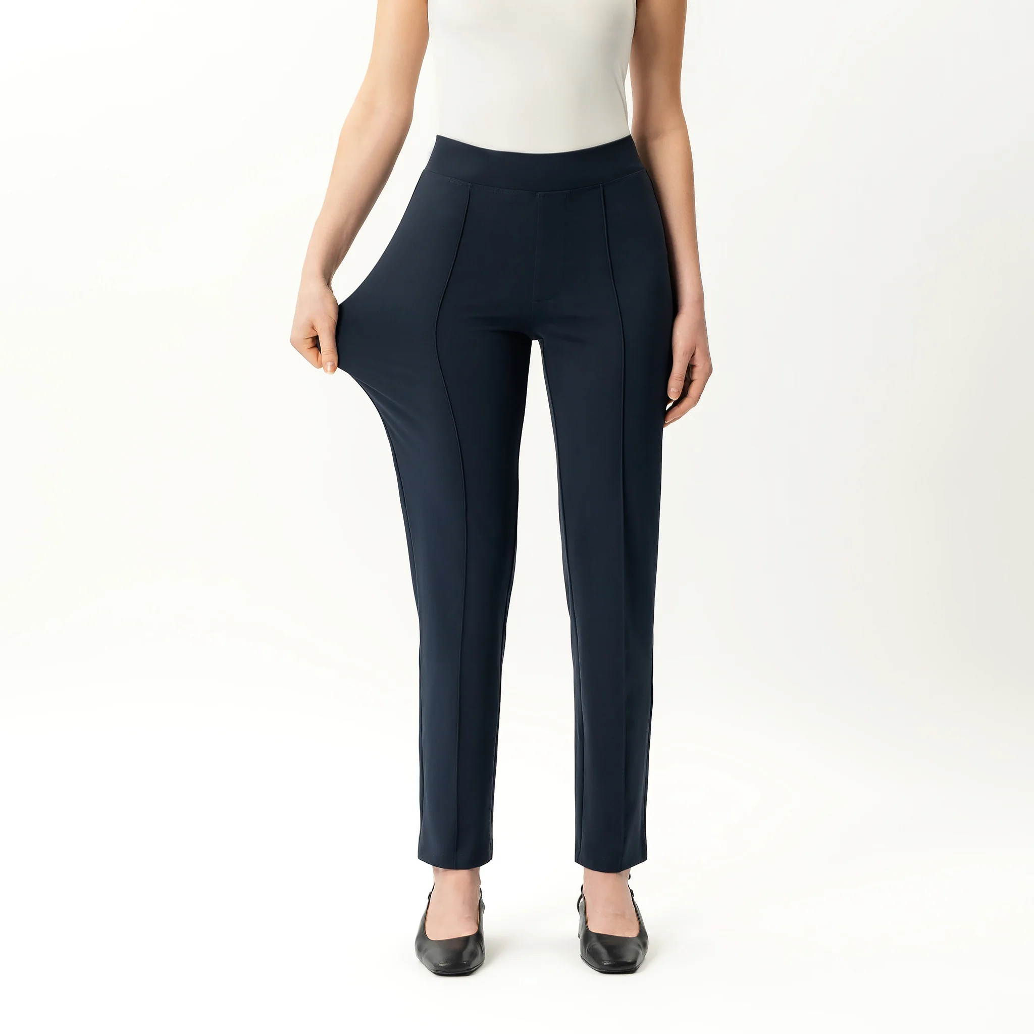 Asana Slim Front Crease Trouser - Image 5