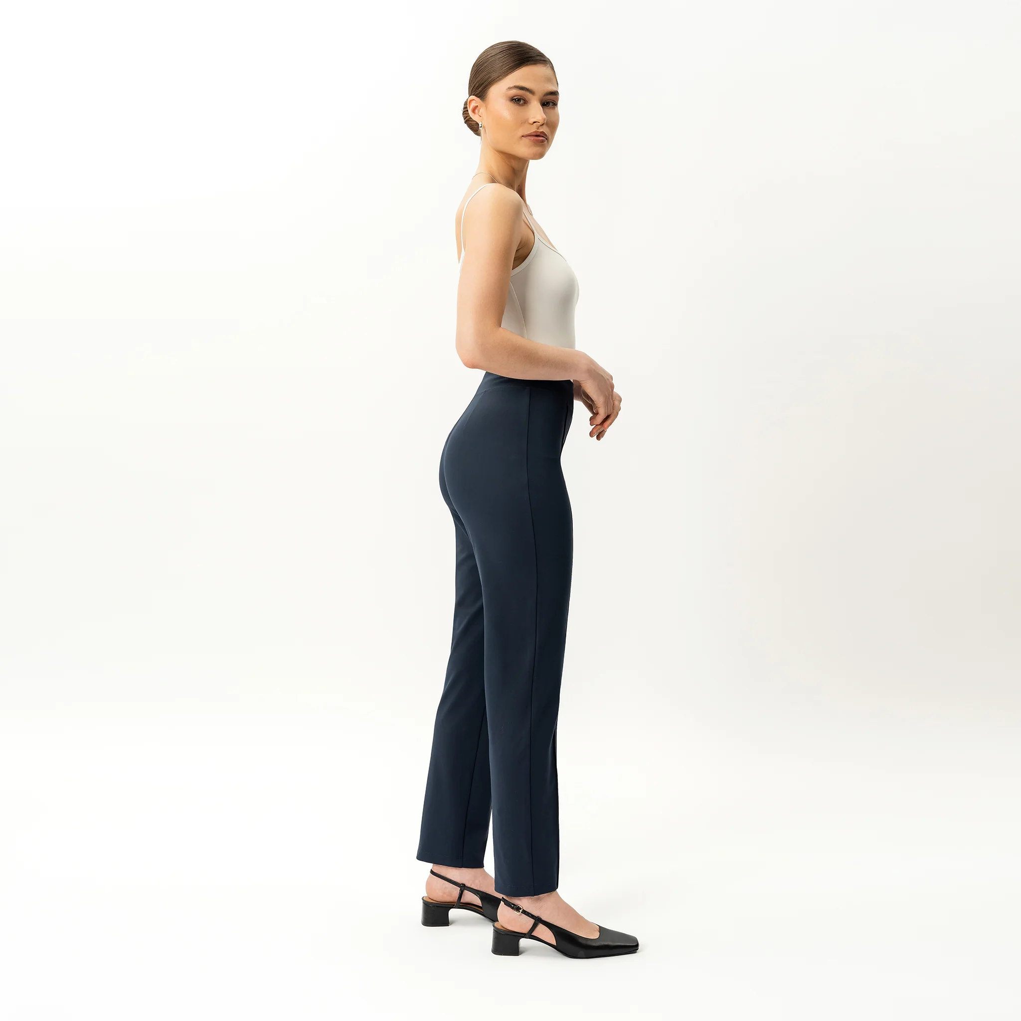 Asana Slim Front Crease Trouser - Image 6
