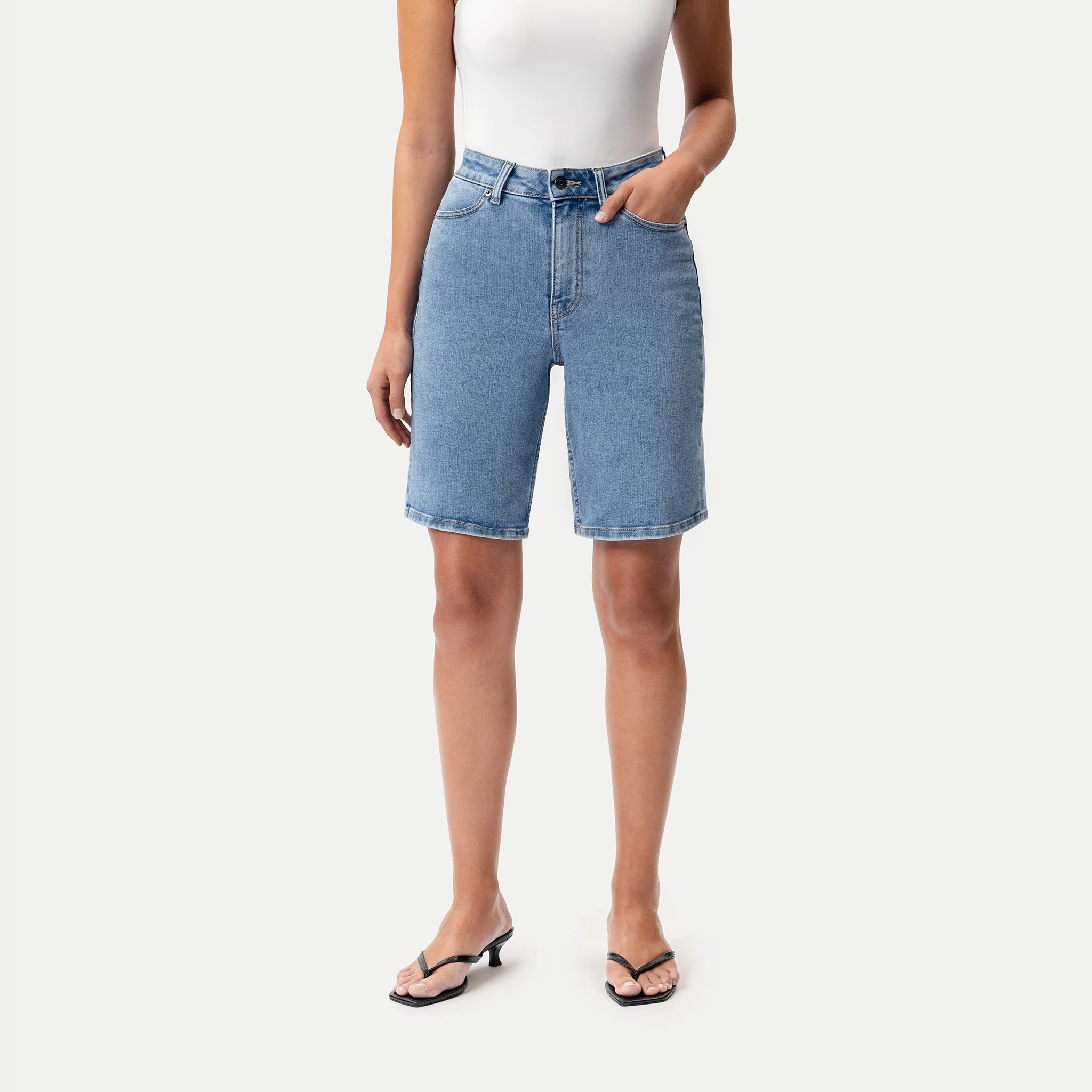 Stretchy ComfortDenim™ Shorts - Image 15